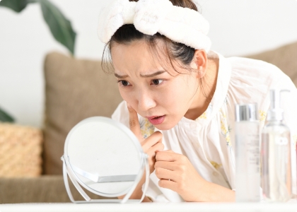 産後に肌が敏感になって、<br>スキンケアが合わなくなった。